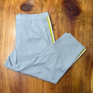 Wildfang Pants Women's 18 Essential Trouser Gray Striped Polyester Dress A3-9